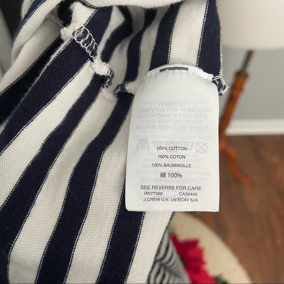 J.Crew Collection Navy & White Striped Maxi Dress - Picture 9 of 10